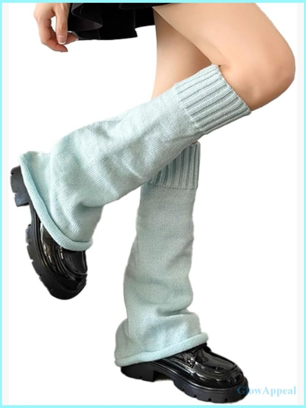 Cute Y2k Baggy Leg Warmers for Women, Wide Leg Pile Socks, Stretchy